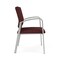 Lesro Newport Wide Guest Chair Metal Frame, Silver, RF Nebbiolo Upholstery NP1201 - alternate 3